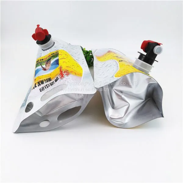 QS Certification Factory Specializes in Customizing Food-grade Nylon Stable-proof Impermeable Juice Beverage Stand-up Packaging Bags photo-2