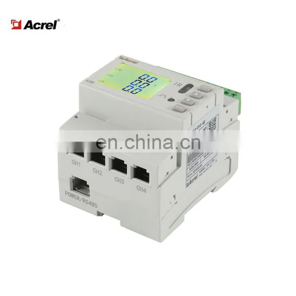IOT Applied Multi Circuit Lcd Display Power Monitoring Meter With Modbus Acrel 3P3W 3P4W ADW210-D10-1s photo-4