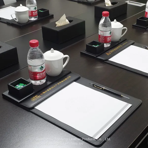 Meeting Clipboard Legal Size Leather Documents Notepad Holder With Pen Holder photo-4