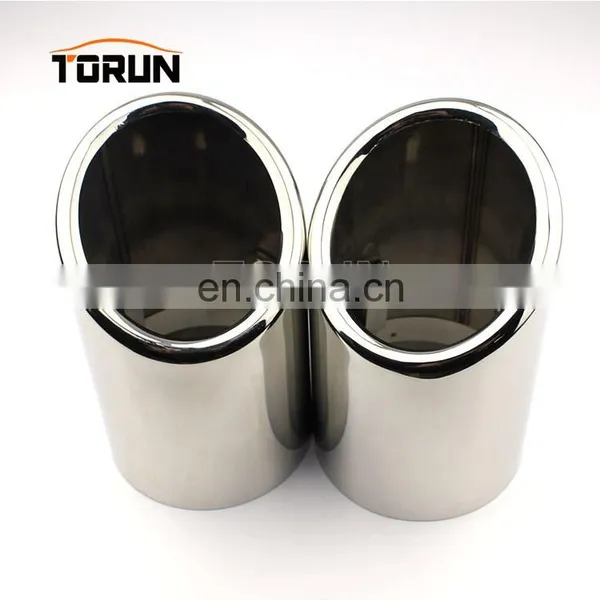 High Performance Car Exhaust Tips for Audi a4 b8 Mirror Polish photo-3