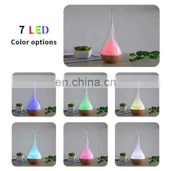 Wood Shape Floor Standing 7 Colors Aroma Diffuser Air Humidifier Essential Oil Diffuser photo-4