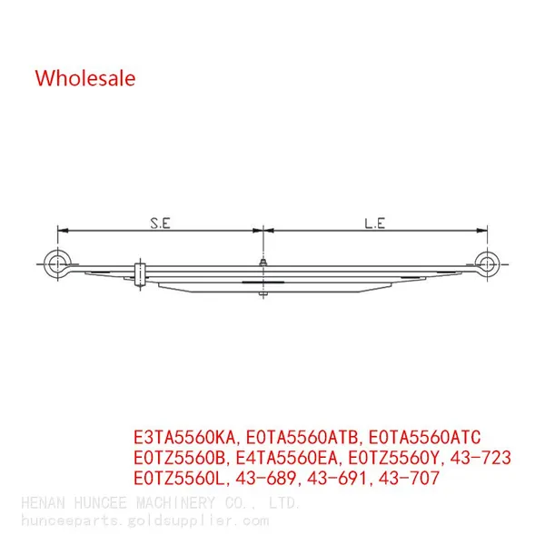 E3TA5560KA, E0TA5560ATB, E0TA5560ATC, E0TZ5560B, E4TA5560EA, E0TZ5560Y, E0TZ5560L, 43-689, 43-691, 43-707, 43-723 Medium Duty Vehicle Rear Wheel Spring Arm Wholesale For Ford photo-2