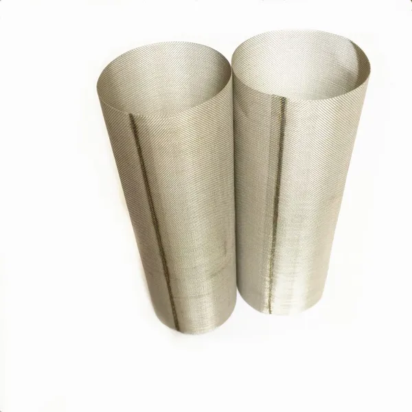 Supply 100 150 300 500 Micron Stainless Steel Wire Mesh Screen Cylinder Filter Mesh Tube photo-4