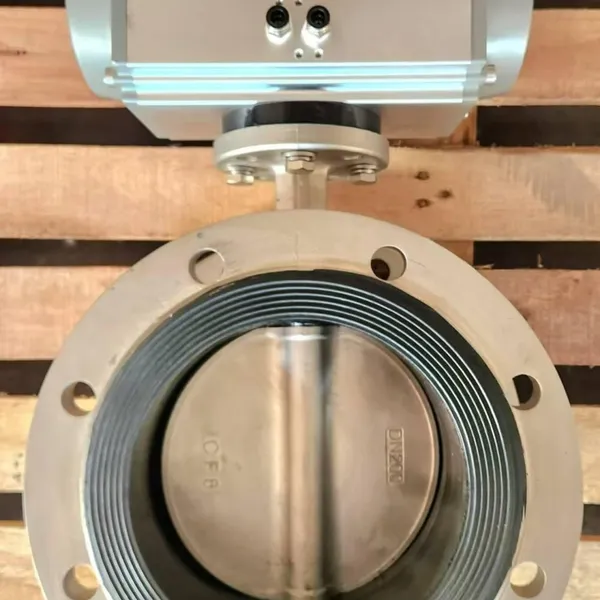 Jintaike Advantageously Supplies Stainless Steel 304 Pneumatic Flange Butterfly Valve D641x-10/16p, Compatible With Triplet photo-4