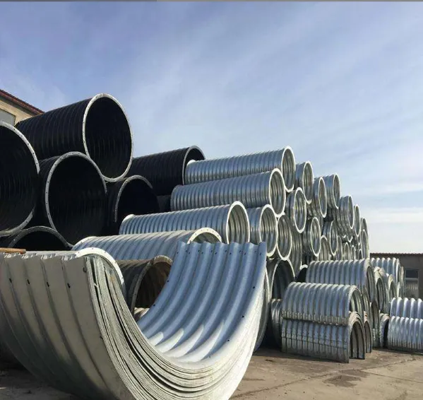 Large Size 1000mm 1200mm Hot Dip Zinc Corrugated Metal Culvert Pipe Q235 Galvanized Corrugated Steel Pipe photo-3