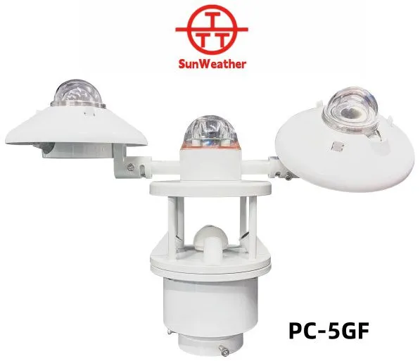 PC-5GF Automatic Weather Station Ultrasonic for Wind Speed Direction Temp Humidity Pressure Rainfall Solar Irradiance Component Temperature 9-in-1