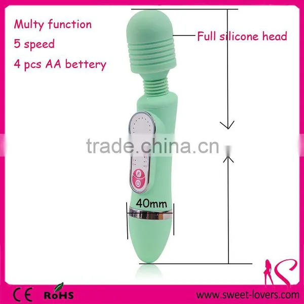 China Wholesale Multy Speed Electric Vibrator Vibrating Body Wand Massager