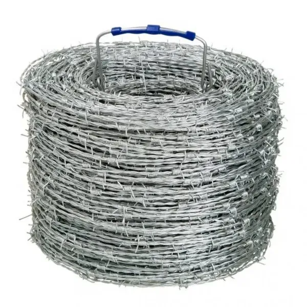 Industrial Barbed Wire Fence - Hot Dipped Galvanized Surface for Durability