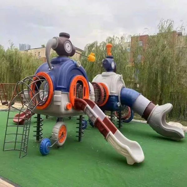 Large Outdoor Slides for Kindergartens, Slides for Parks and Residential Areas, Children's Swing Sets and Plastic Climbing Sets photo-4