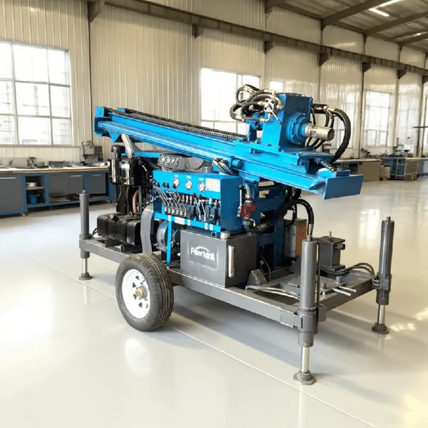 50-180 Meter Small Trailer Type Drilling Machine for Sale photo-2