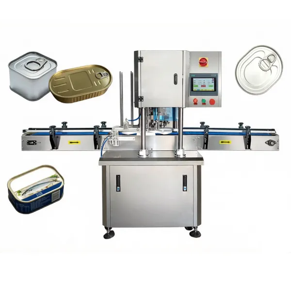 Can Sealing Machine Semi-automatic Food and Beverage Can Sealing Machine Soy Milk Powder Can Packaging Machine photo-2