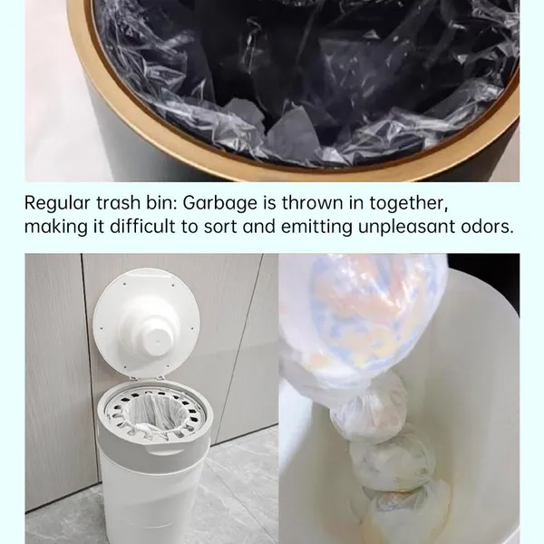 Hygienic Diaper Pail for Baby Urine - Waterproof & Odor-Blocking Trash Can With Secure Lid & Durable Build photo-2
