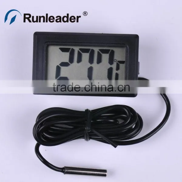 Digital wall thermometer temp meter humidity Meter Clock timer