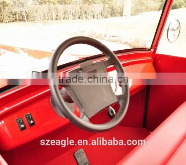 6 Seats Electric Classic Cart With Comfortable Bench Seat With High Backrest, Half Closed Door photo-4