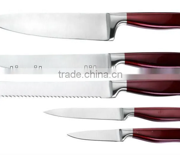 430 HANDLE STAINLESS STEEL 6PCS KITCHEN KNIFE SET photo-2