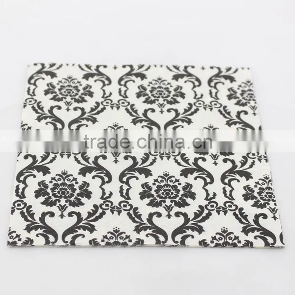 Wedding Decoration Floral Paper Napkins Vintage Deco Napkins for Wedding Event Holiday photo-3
