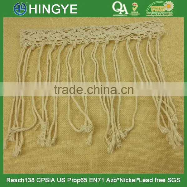 New Arrival off White 100% Cotton Tassel Fringe for Dress H1545 photo-4