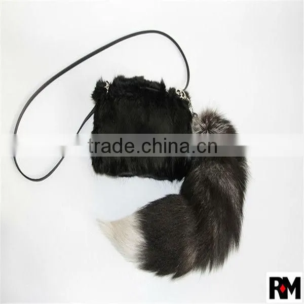 35cm or 40cm Fox Keychain Big Genuine Fox Tail photo-4