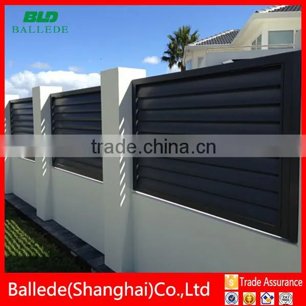 Competitive Price Fixed Oval Blade Aluminum Louvre Fence photo-5