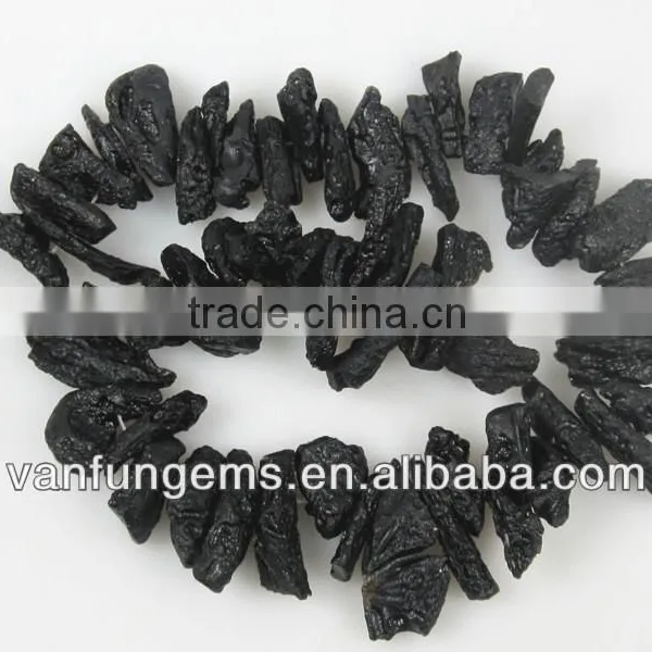 Natural Loose Gemstone Nugget Tekite Nugget Beads for Jewelry and Decoration photo-6