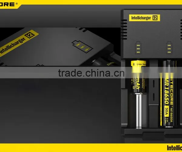 NiteCore Intellicharge I2 Battery Portable Charger For Li-ion /Ni-MH Batteries