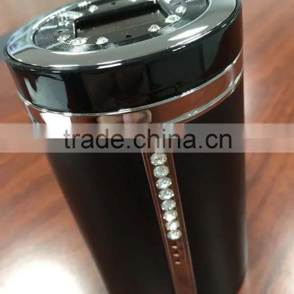 Car Accessories Portable Solar Ashtray With LED Light and Diamond photo-4