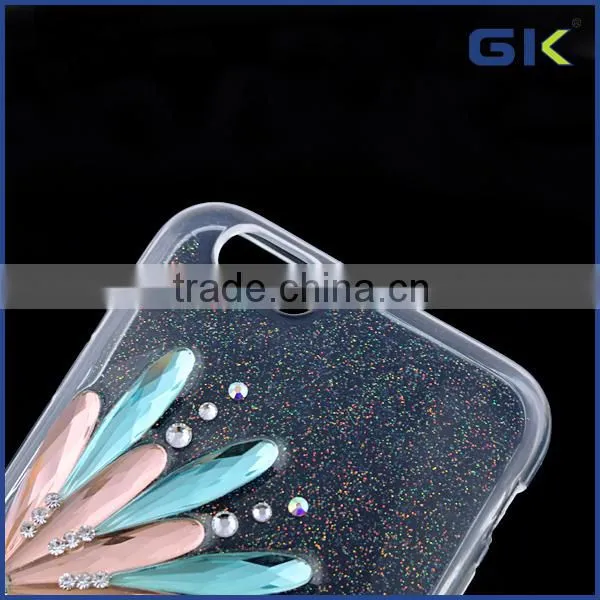 [GGIT] Fashion With Glass Diamond Transparent TPU Phone Case For IPhone 6 Cover photo-5