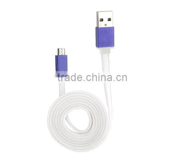 Flat Micro USB Cable to USB Cable 2.0 for Samsung Huawei Andorid photo-5