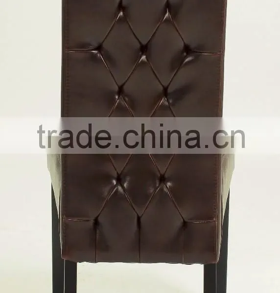Special Back Design High Leather Chairs Dining Room Furniture/leather Restaurant Chair (KY-3216) photo-2