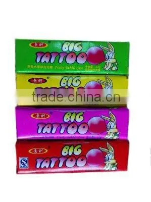 Big Rabbit Tattoo Bubble Gum
