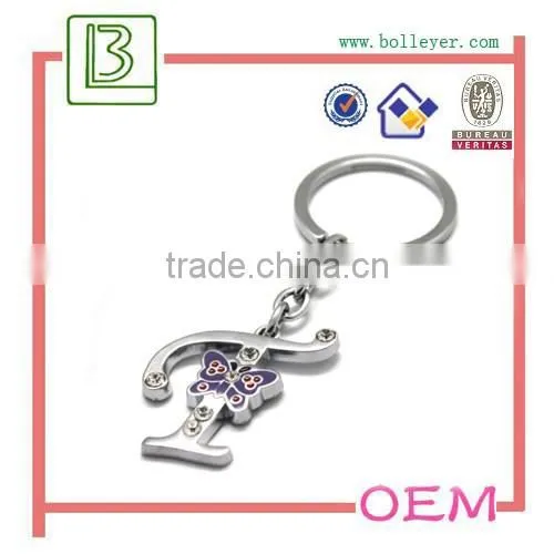 Letter Number Metal Keychain photo-6