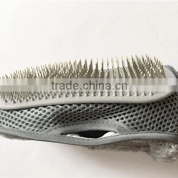 Shiny Coats Cat Brush A Pet Grooming Mitt to Defur Hair and Massage Your Cat and Dog Wet/Dry Glove photo-2