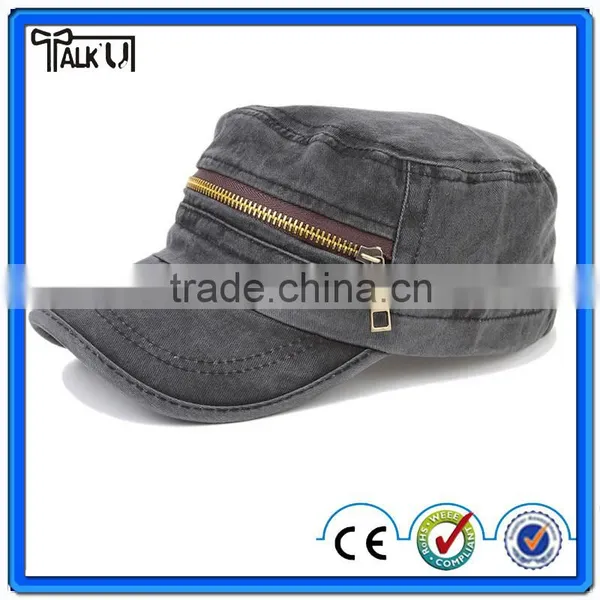 Hot Custom Jean Cotton Military Cap Wholesale for Men photo-2