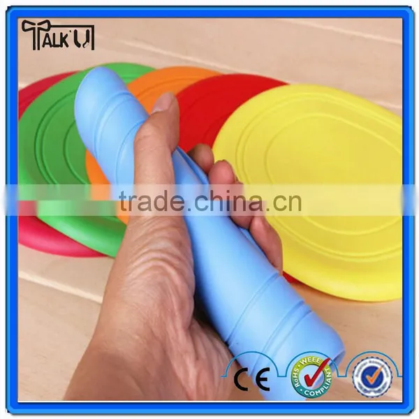 High Quality Harmless Soft Fodable Silicone Pet Frisbee/dog Playing Flying Disc