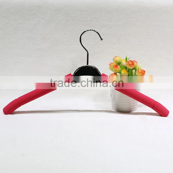 Antiskid Sponge Covered Metal Electroplating Clothes Hanger,boys/girls/kids/children/adult photo-3