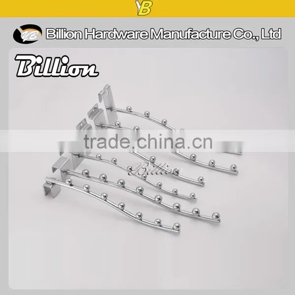 High Quality Heavy Duty Security Display Hook Slatwall Chrome Clothes Hook photo-5