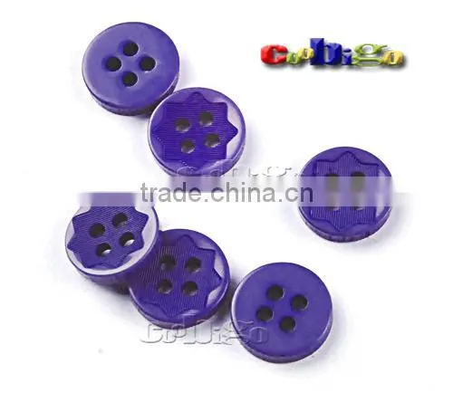 18L(11.5mm) Resin Buttons Laser Figure 4 Holes Sewing Craft For Bag Shoe Garment Toy #FLN015(Mix-s) photo-2
