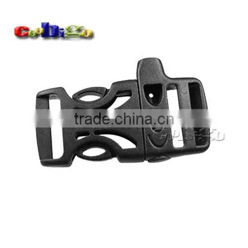 Black Emergency Survival Whistle Buckles For Paracord Bracelets #FLC007-A/B photo-4