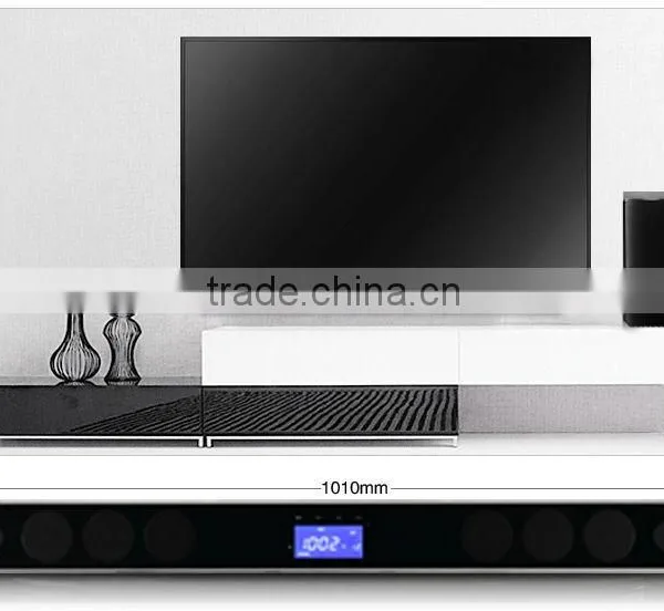 2015 HOT SELL PRIVATE MODEL TV SOUND BAR AND WOOFER SYSTEM WITH OPTICAL COAXIAL FM RADIO USB SD CARD INPUTS