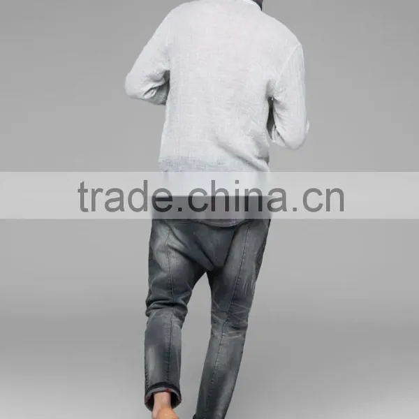 Men's Casual Chinese Style Linen Long Sleeve Shirt photo-3