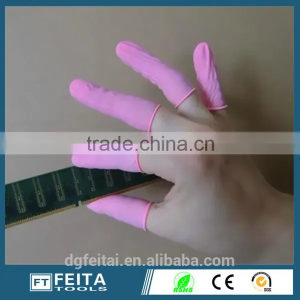 Antistatic ESD Pink Latex Free Finger Cots photo-3