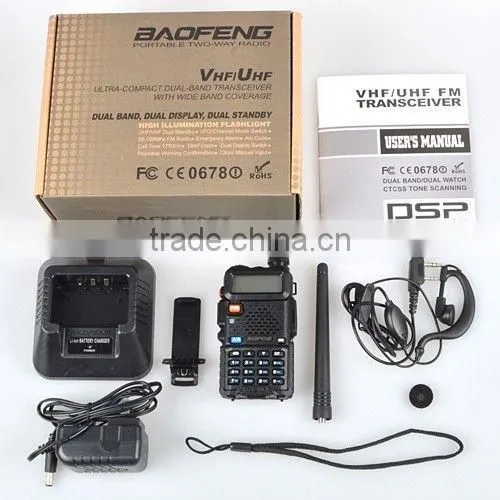 Red BaoFeng UV-5RE 136-174/400-480 MHz Dual-Band DTMF CTCSS DCS FM Ham Two Way Radio,VHF/UHF Ham Radio Dual Band 5W 128CH photo-5