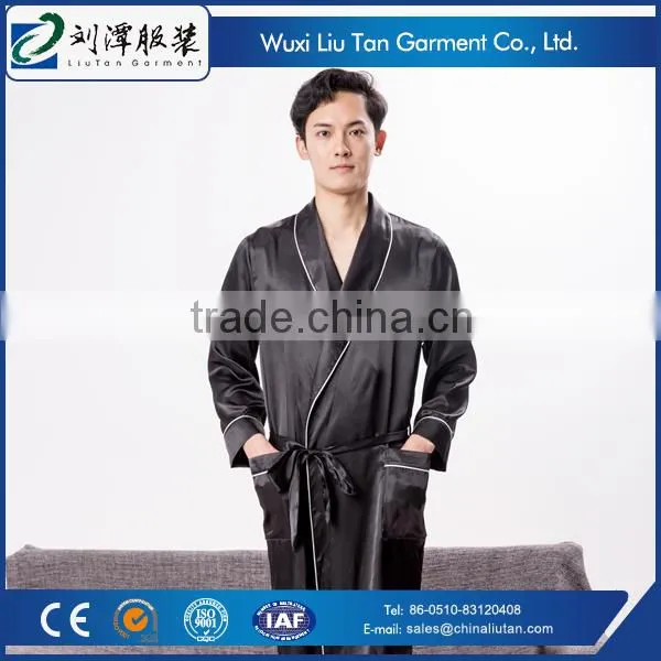 Men's Sexy Pajamas Sleepwear in Silk Like Satin Fabric photo-3