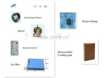 Plastic Evaporative Portable Personal Air Heater Electric Stand Fan Air Water Cooler photo-5