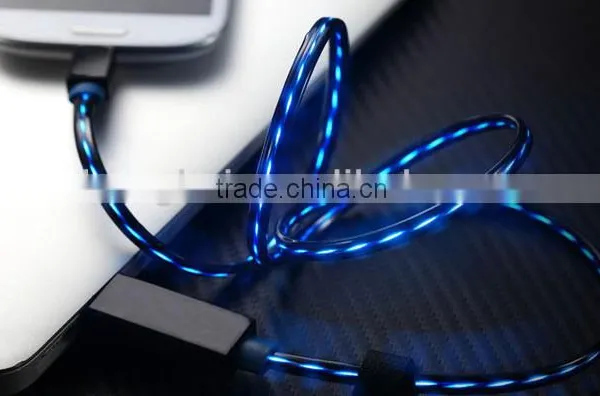 Visible Flexible Flowing Charge Cable for Sumsung photo-4