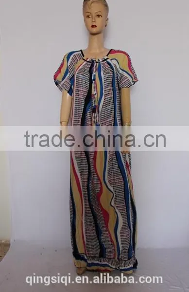 Fashion Short Sleeve Arab Lady Long Gown photo-4