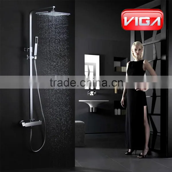 China Faucet Factory Exposed Thermostatic Shower Column Thermostatic Shower Valve