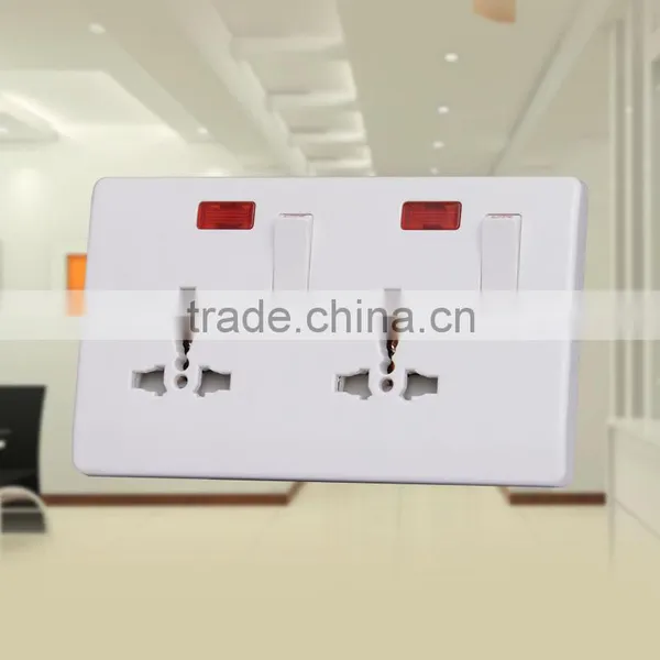 Factory Price Double 10A 3 Pin Wall Socket photo-3