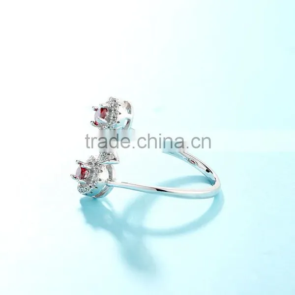 925 Silver Ring Gemstones Ring With Rhinestone Jewelry Wholesale China photo-3