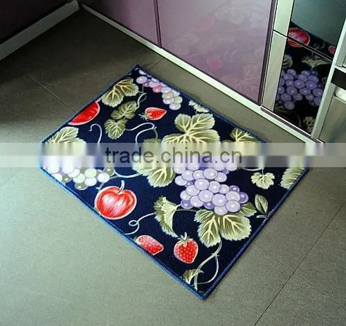 Flower&fruits Pattern Anti-slip Kitchen Rugs Floor Prevent Mat photo-4